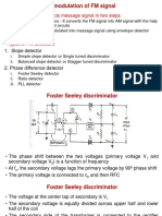 Demodulation of FM Signal: - FM Demodulator Extracts Message Signal in Two Steps