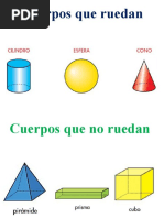 Cuerpos Geométricos: Rodar y No Rodar | PDF | Métodos y materiales de ...