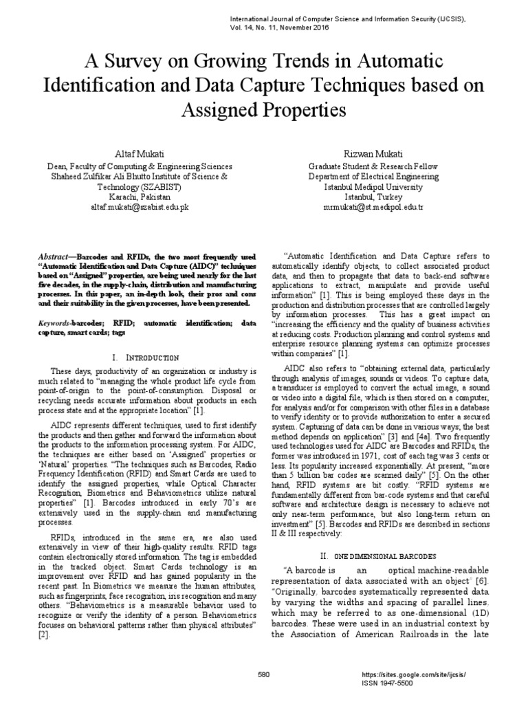 AIDC Trends: Barcodes & RFID Analysis | PDF | Radio Frequency ...