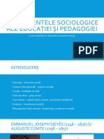 FPED4 - Fundamentele Sociologice Ale Educației