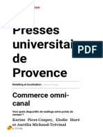 Retailing Et Localisation - Commerce Omni-Canal - Presses Universitaires de Provence