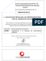 Certificación de competencias deportivas ECE0864