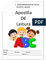 Apostila DE Leitura: Escola M. Desembargador Hélio Vicente Lanza