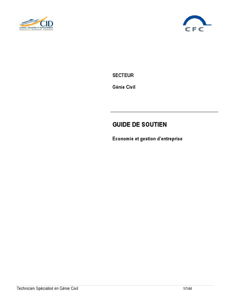 Guide de Formation en Génie Civil | PDF | Business | Pédagogie