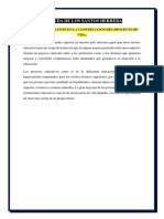 El Papel Del Docente en La Construcción Del Proyecto de Vida.