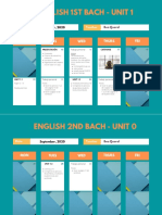 English 1st Bach Unit 1 Schedule