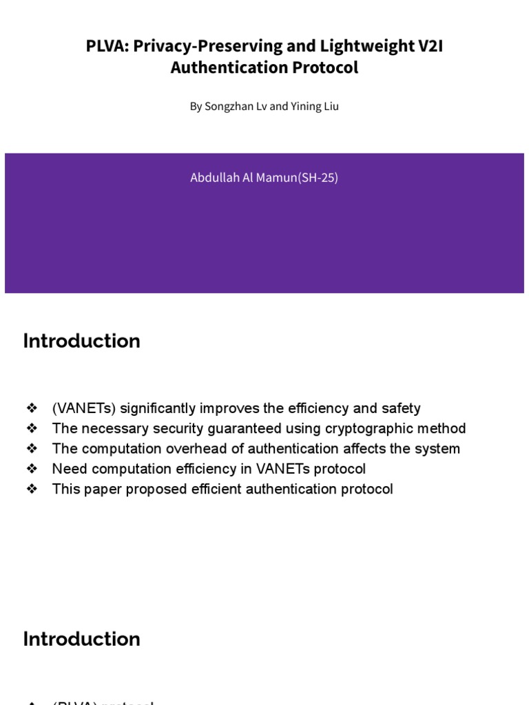 Light Weight VANET Authentication | PDF | Encryption | Key (Cryptography)