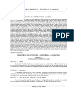 Reglamento Interno de la Asamblea Legislativa de El Salvador