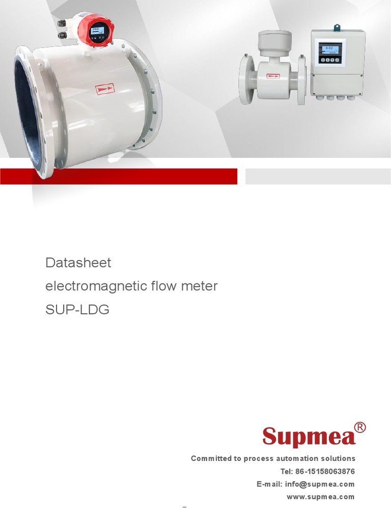 Datasheet Electromagnetic Flow Meter Sup-Ldg: Committed To Process ...