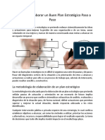 Elaborar Un Buen Plan Estratégico