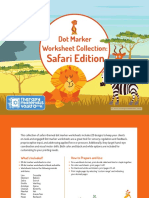 Dot Marker Worksheets Safari Edition Jyhmdc