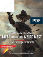 Weird Western Player Options