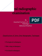 Intraoral Radiographic Examination