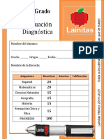 6to Grado - Evaluación Diagnóstica (2014-2015)