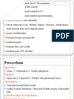 Precordium Examination (CVS) III