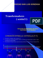 Transformadores Y-Y, Y-Δ, Δ-Y, Δ-Δ y autotransformadores