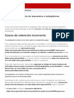 Retención Incorrecta de Impuestos A Trabajadores Dependientes - Gobierno Del Perú