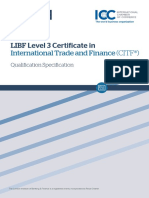 LIBF Level 3 Certificate In: International Trade and Finance (CITF®)