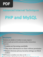 Lecture 7 - PHP and MySQL