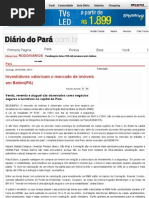 Diário do Pará - Pará _ Investidores valorizam o mercado de imóveis em Belém(PA)