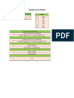 Formula Tamaño de La Muestra