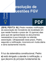 Constitucional FGV Resolução de Questões