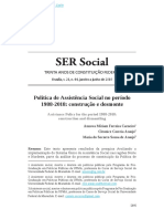 Cdarevista at Politica de Assistencia Social No Periodo 1988 2018 29 47