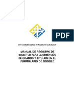 Manual de Registro Del FORMULARIO DE GOOGLE