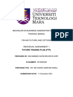 Bachelor in Business Administration (Hons) FINANCE (BA242) : Future Trading Plan (FTP)