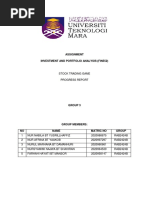 Group 3 Progress Report Stock Trading Game 1 PDF