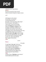 Romeo &amp; Juliet Script (Act 2 Scene 2) Balcony Scene | PDF | Juliet ...