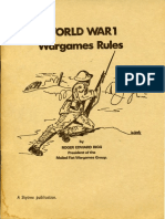 World War I Wargames Rules