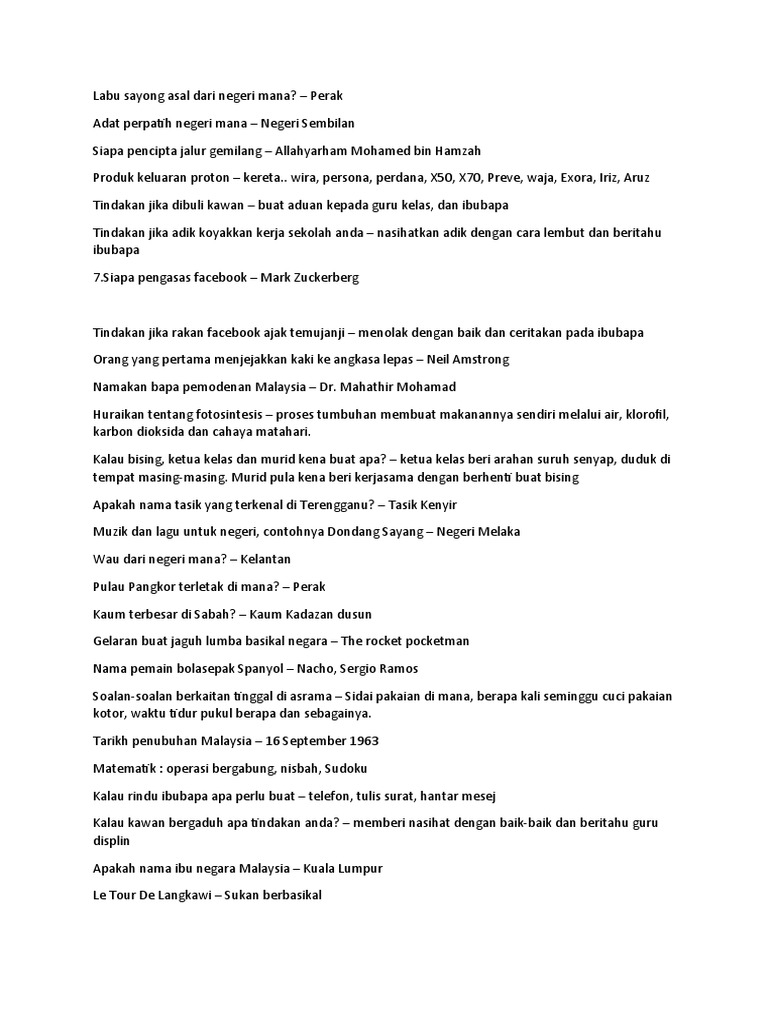 Contoh Soalan Pksk Pdf