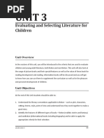 Unit 3: Evaluating and Selecting Literature For Children