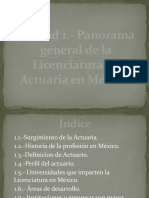 Panorama general de la Licenciatura en Actuaria en México