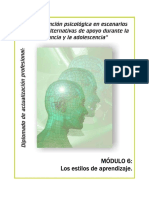 Estilos de aprendizaje: teorías y modelos