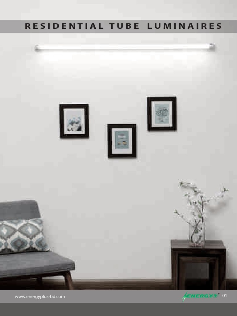 Residential Tube Luminaires | PDF | Lighting | Fluorescent Lamp