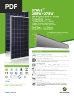 DataSheet - 255-275-Poly (CHSM6610P Series)