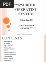 Seminar On: Android Operating System