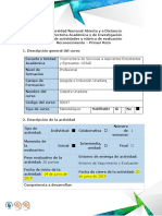 Guía de Actividades y Rubrica de Evaluación - Reto 1 - Hábitos de Estudio