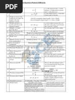 IGCSE Physics Formula Sheet