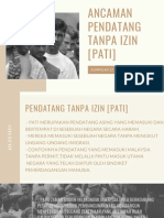 Ancaman Pendatang Tanpa Izin (Pati)