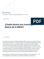 ¿Puede Darme Una Cronología Básica de La Biblia - GotQuestions - Org - Espanol