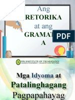 Modyul 3 - Ang Retorika at Ang Gramatika