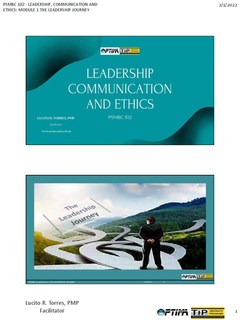 Module 1 The Leadership Journey4 | PDF | Leadership | Power (Social And ...