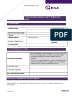 RICS Assessment of Professional Competence (APC) Submission Template - 2018 Pathways