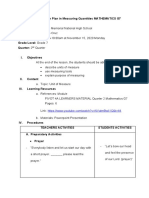 Lesson Plan in Measuring Quantities MATHEMATICS G7 DAY1