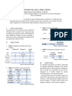 Consumo de Agua Per Cápita: Resumen