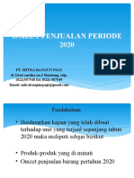 PT. MITRA BANGUN PAGI Omzet Penjualan Periode 2020