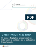 Orientacion El Uso Pedagogico Preservacion e Intercambio Solidario de La Coleccion Bicentenario